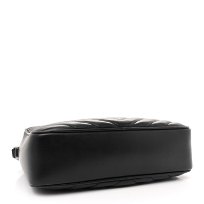Saint Laurent Calfskin Matelasse Monogram Lou Camera Bag Black 4 of 14