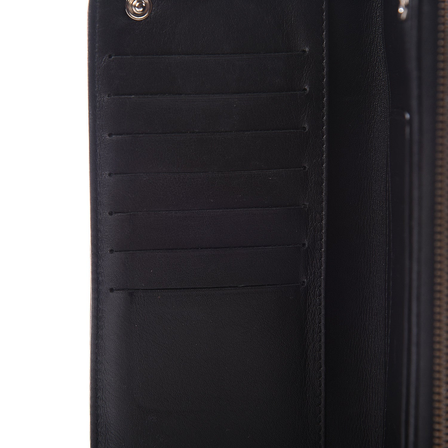 Chanel Lambskin Embossed Logo Wallet Black 8 of 14