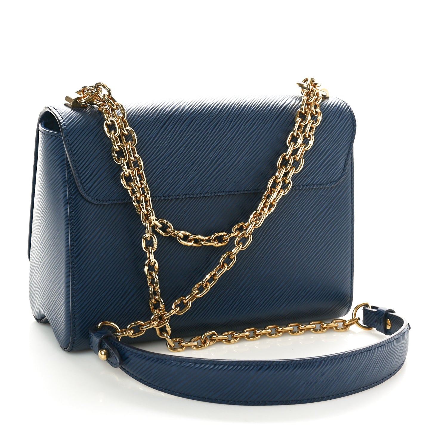 Epi Twist Shoulder Bag MM Indigo