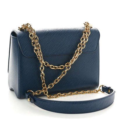 Louis Vuitton Epi Twist Shoulder Bag MM Indigo 4 of 10