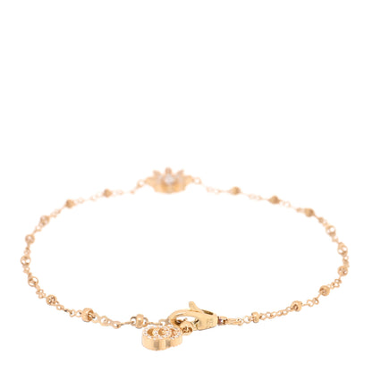Gucci 18K Yellow Gold Diamond Flora Station Bracelet 2 of 3