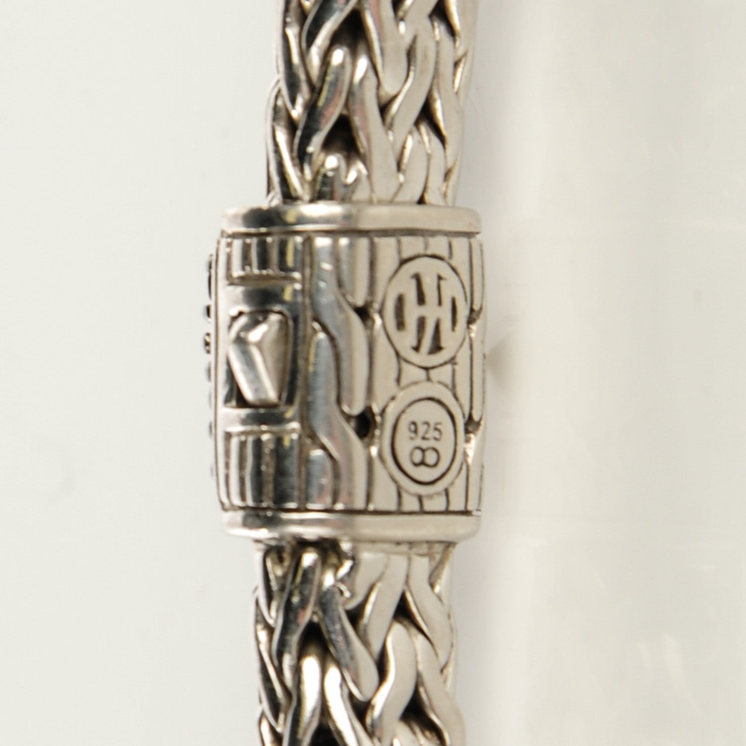 John Hardy Sterling Silver Black Sapphire Extra Small Classic Chain Clasp Bracelet M 4 of 5
