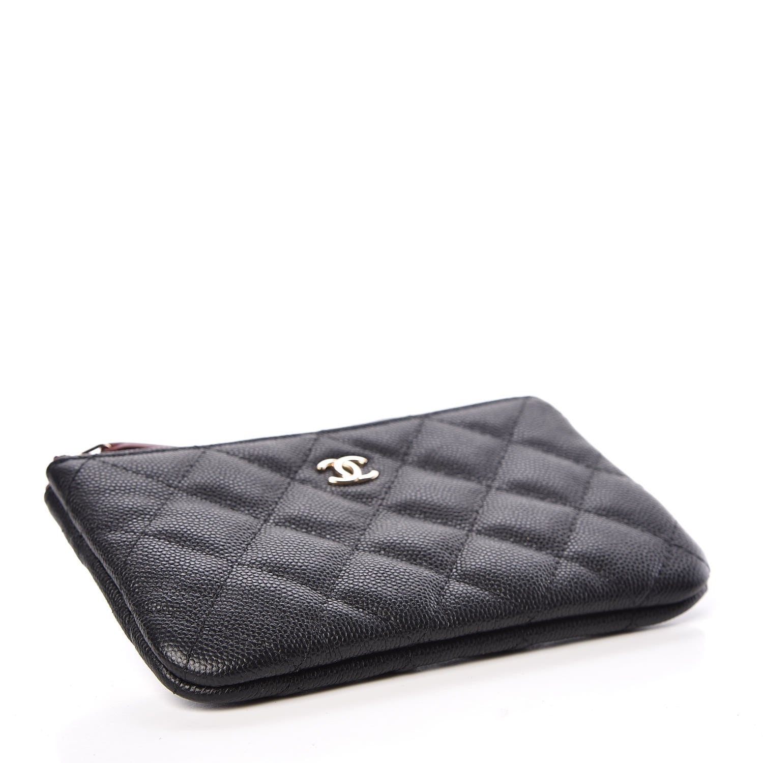 Chanel Caviar Quilted Small Cosmetic Case Black 4 of 10