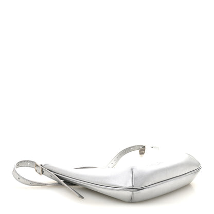 Balenciaga Metallic Calfskin Mary Kate Shoulder Bag Silver 4 of 13