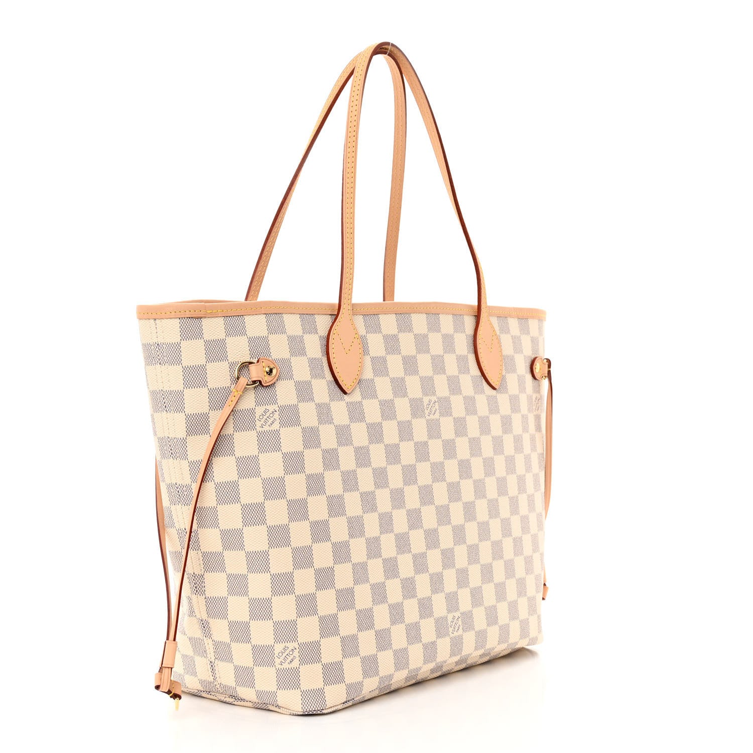 Louis Vuitton Damier Azur Neo Neverfull MM Rose Ballerine 4 of 11