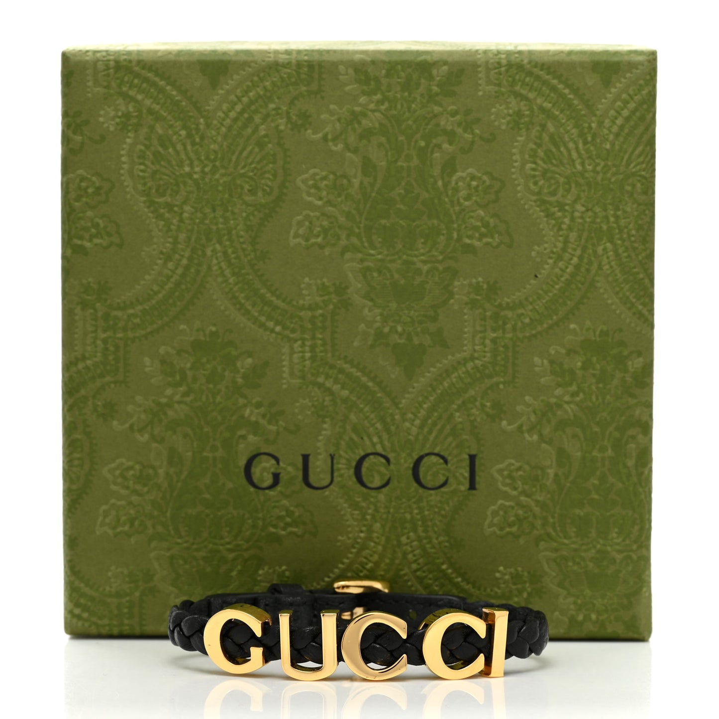 Calfskin Logo Bracelet Black