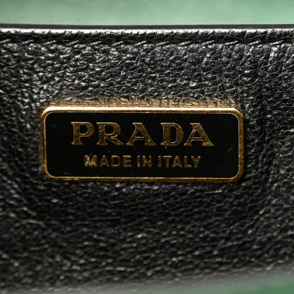 Prada City Calf Saffiano Cahier Bag Biliardo Black 6 of 9