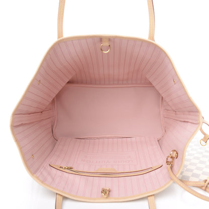 Louis Vuitton Damier Azur Neo Neverfull MM Rose Ballerine 4 of 10