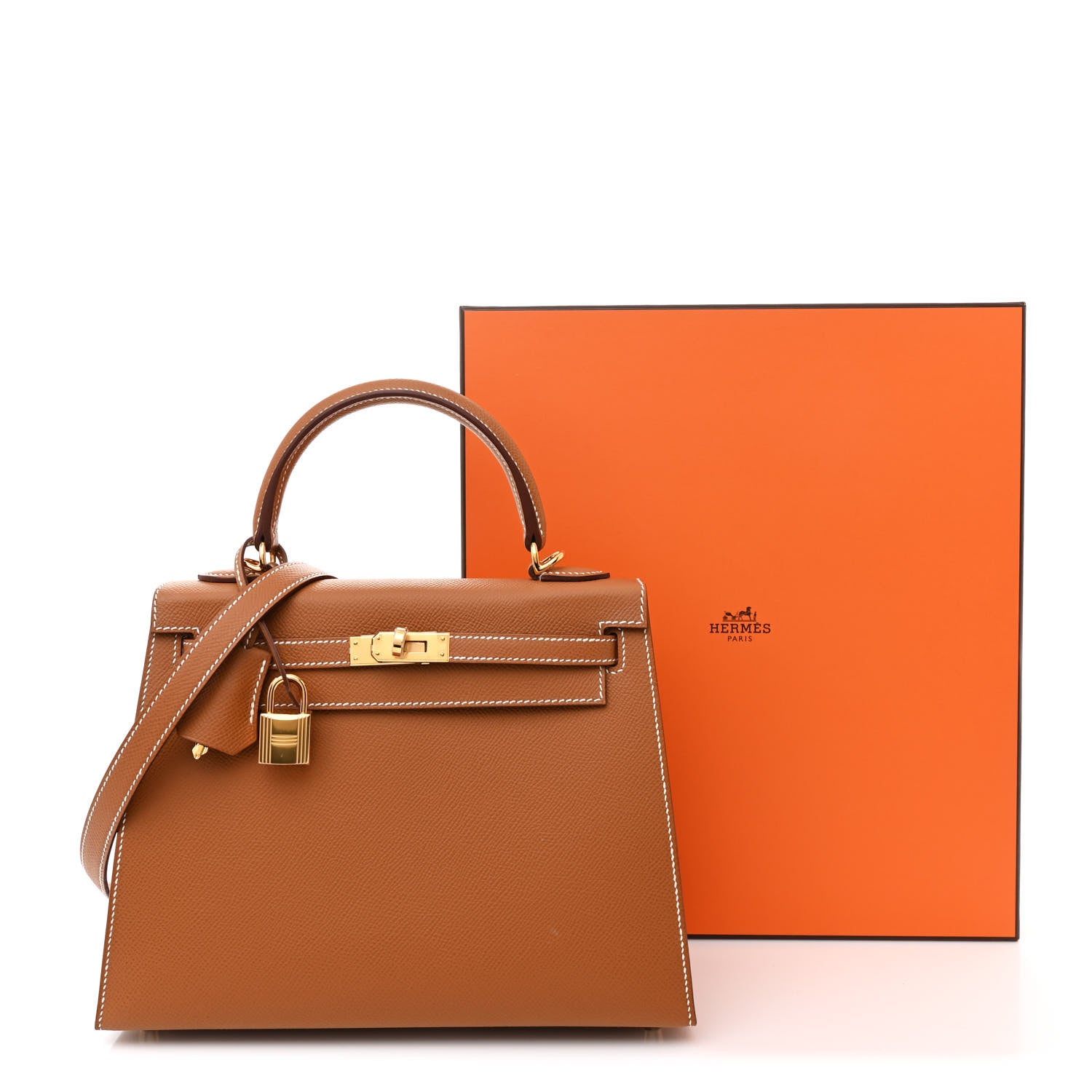 Hermes Epsom Kelly Sellier 25 Gold 11 of 11