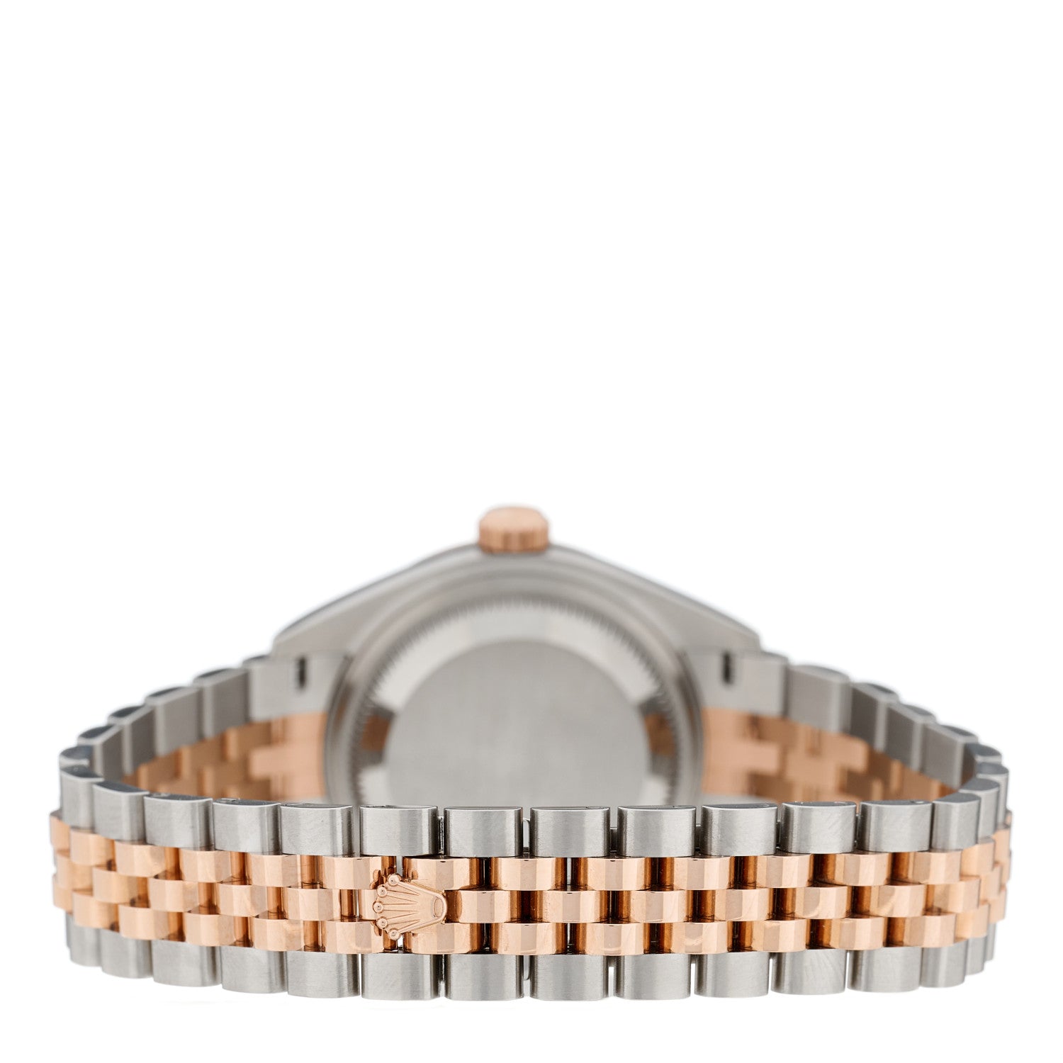 Rolex Stainless Steel 18K Everose Gold Diamond 28mm Oyster Perpetual Datejust Watch Green 279171 3 of 5