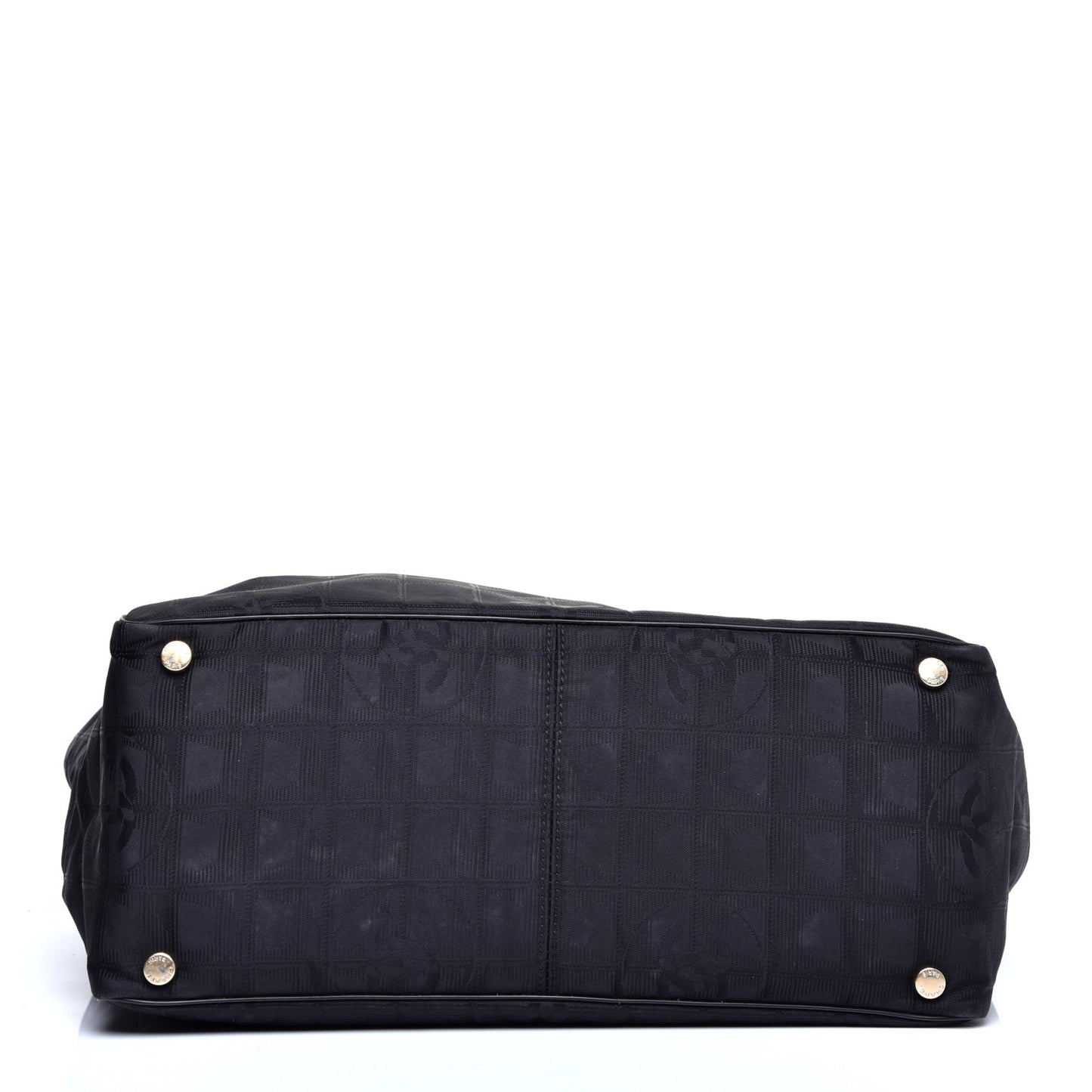 Nylon Large Travel Tote Black