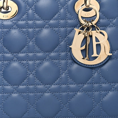 Christian Dior Lambskin Cannage Small My ABCDior Lady Dior Blue 7 of 9