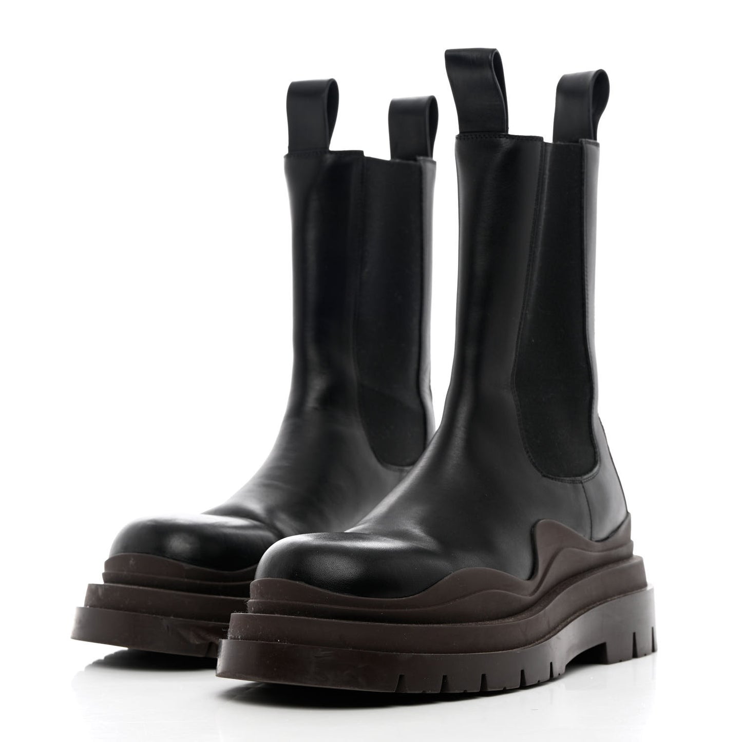Calfskin Mens The Tire Chelsea Boots 42 Black Camping