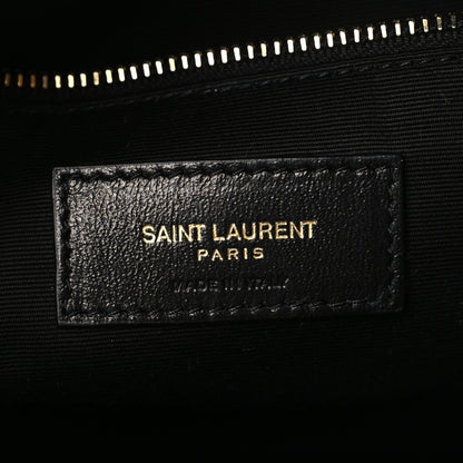 Saint Laurent Lambskin Matelasse Monogram Joe Backpack Black 5 of 8