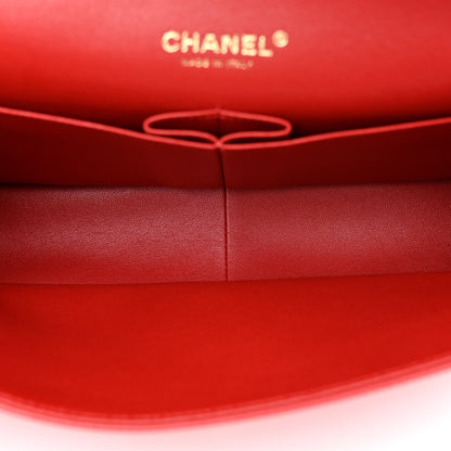Chanel Caviar Quilted Jumbo Double Flap Red 5 of 10
