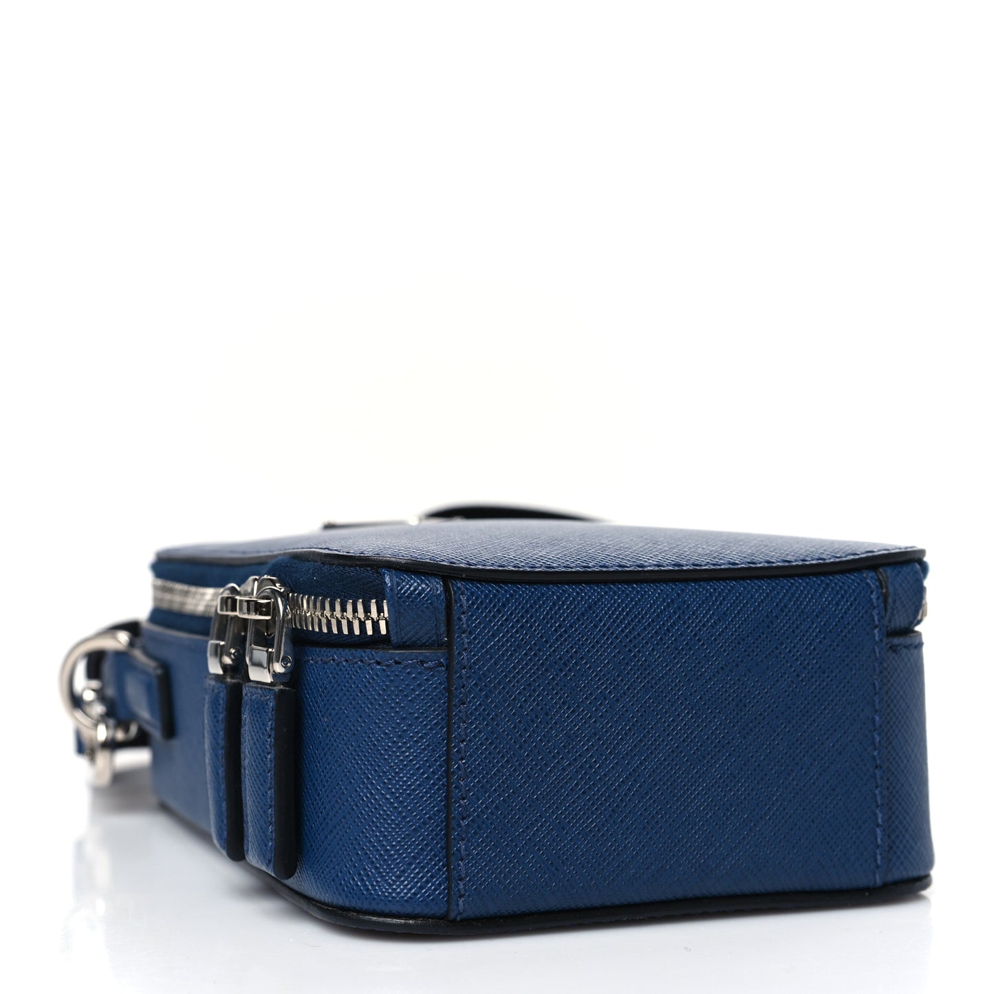 Saffiano Travel Brique Crossbody Messenger Bag Bluette