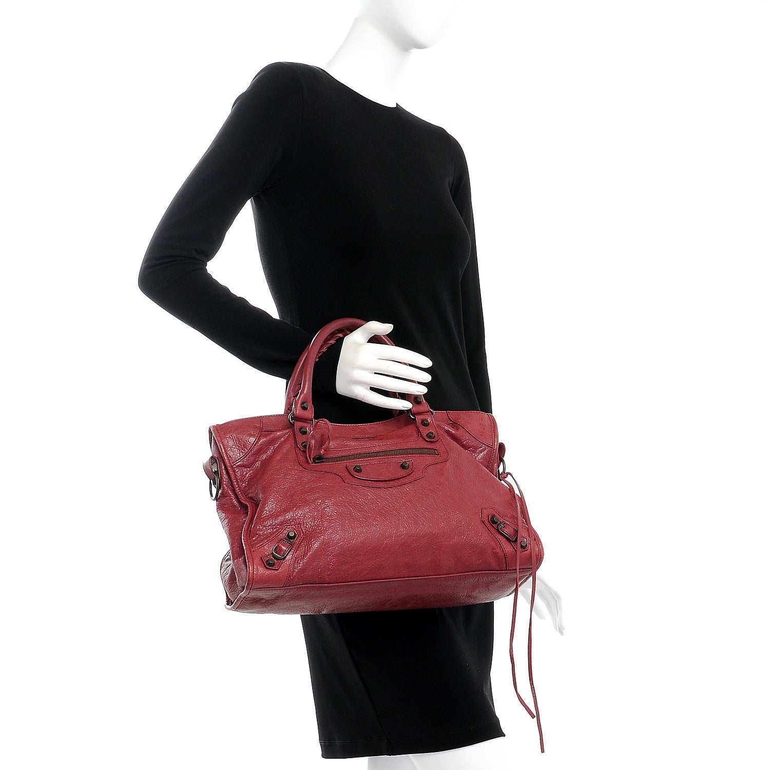 Balenciaga Agneau Classic Hardware City Cassis 3 of 9