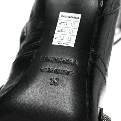 Balenciaga Agneau Arena Cagole 90mm Ankle Boots 36 Black 9 of 9