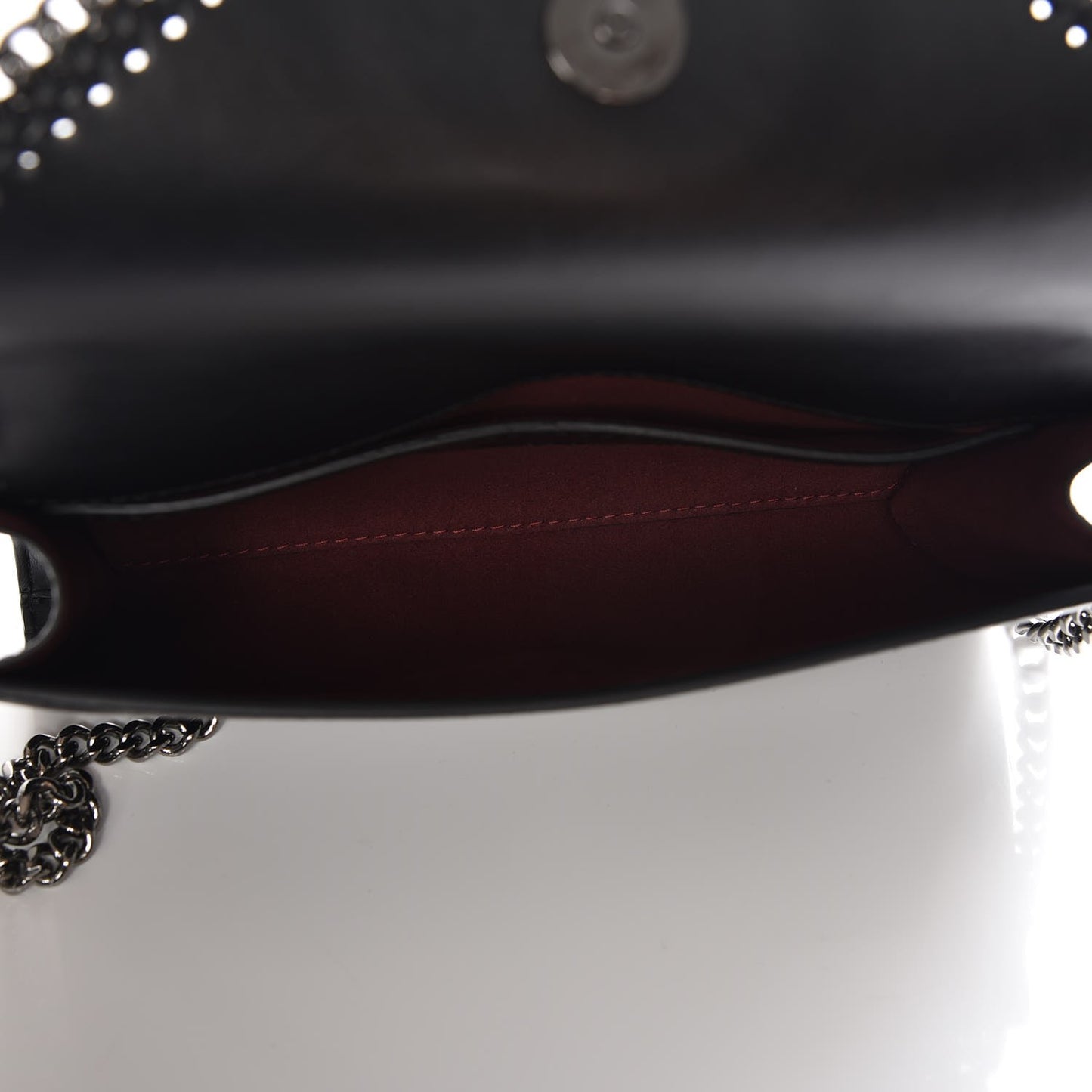 Eco Alter Nappa Falabella Clutch with Chain Bag Black