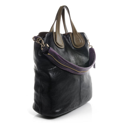 Givenchy Lambskin Tri-Color North South Nightingale Black Gold Purple 3 of 7