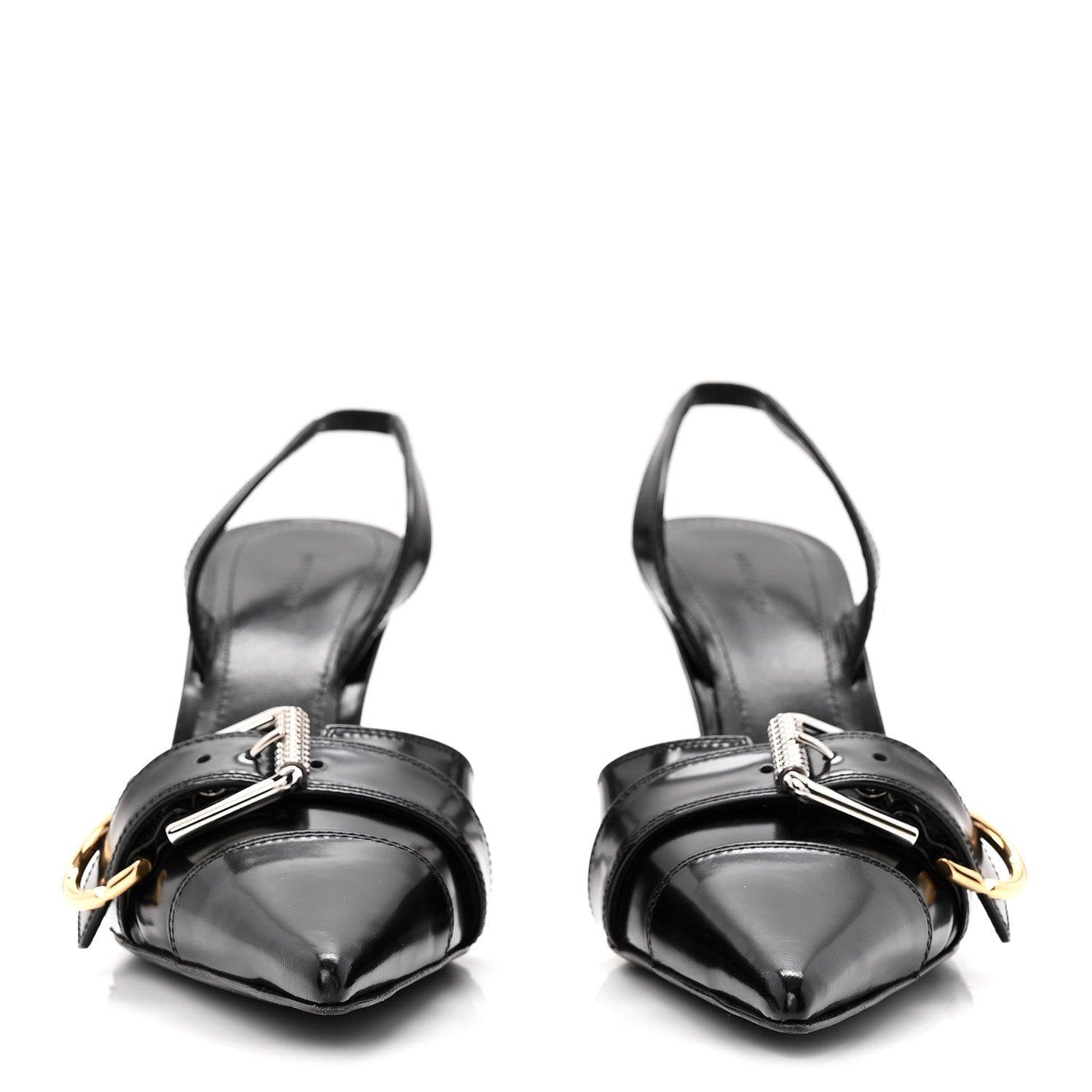 Givenchy Nappa Voyou Slingback 75mm Sandals 36.5 Black 3 of 9