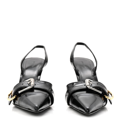 Givenchy Nappa Voyou Slingback 75mm Sandals 36.5 Black 3 of 9