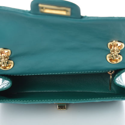 Chanel Aged Calfskin Quilted 2.55 Reissue Mini Flap Green 5 of 12