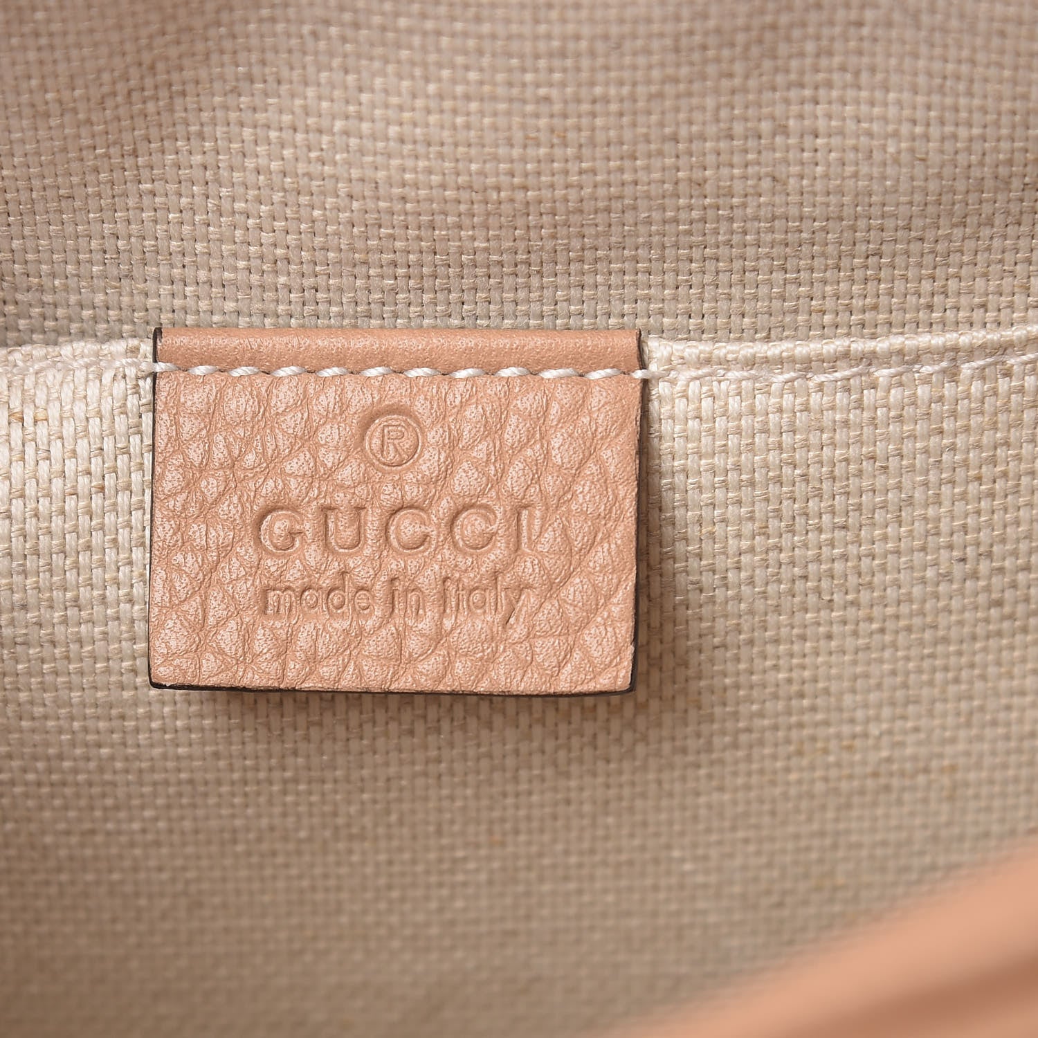 Gucci Pebbled Calfskin Small Soho Disco Bag Camelia 6 of 7