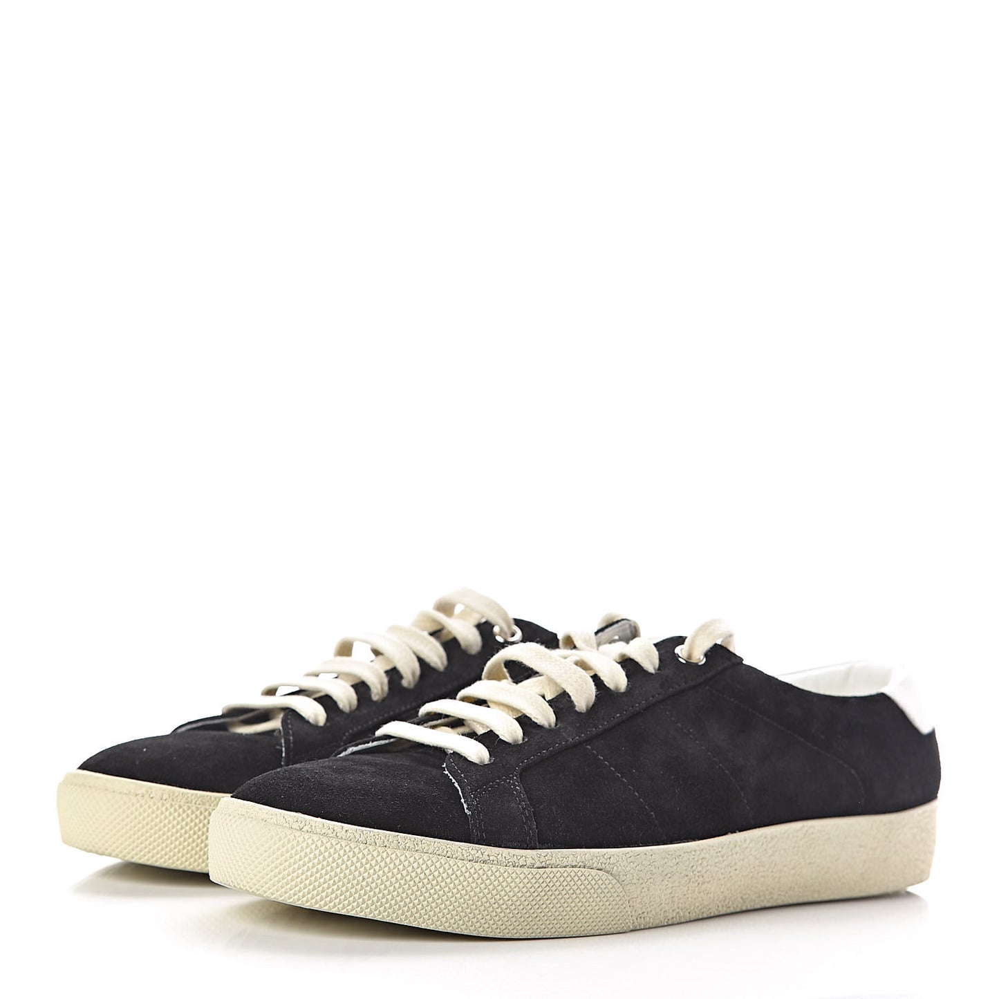 Distressed Suede Womens Court Classic Sneakers 38.5 Black