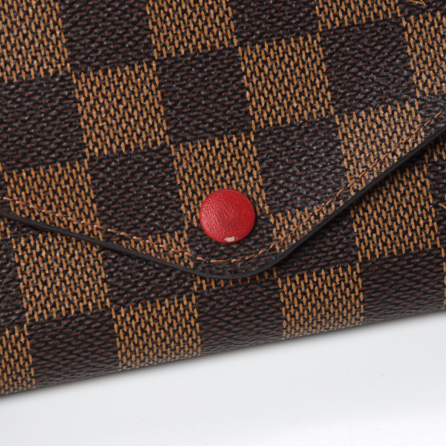 Damier Ebene Josephine Wallet Red