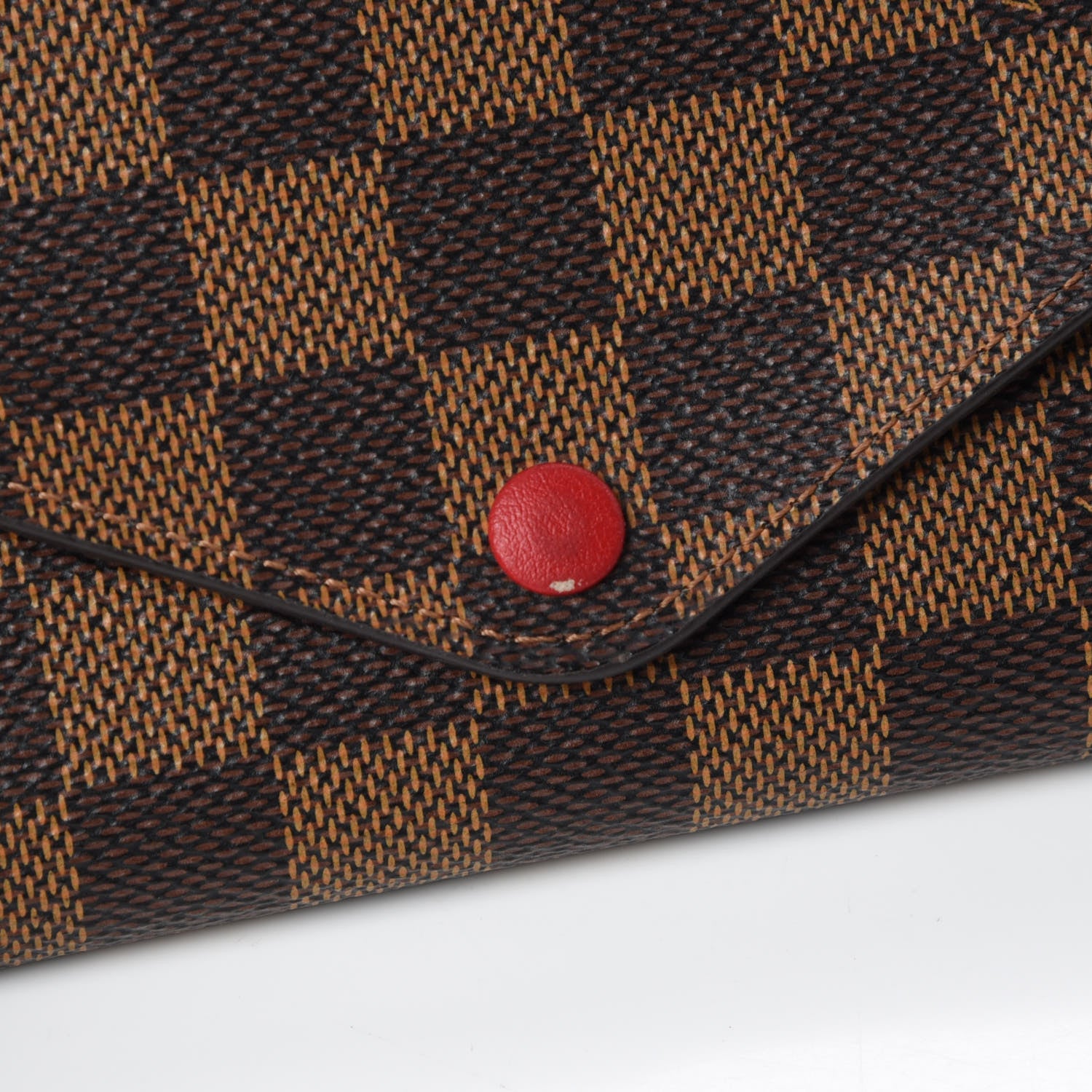 Louis Vuitton Damier Ebene Josephine Wallet Red 11 of 12