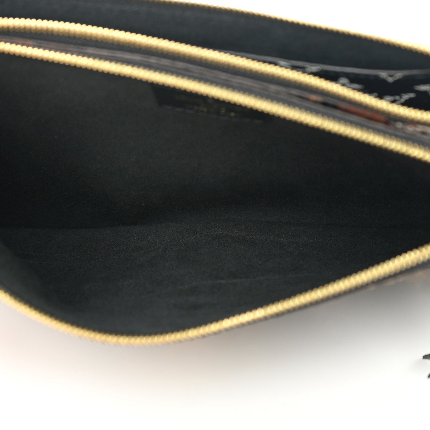 Monogram Giant Jungle Pochette Double Zip Black