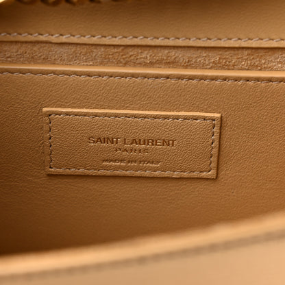 Saint Laurent Metallic Calfskin Small Classic Monogram Kate Tassel Satchel Gold 6 of 12
