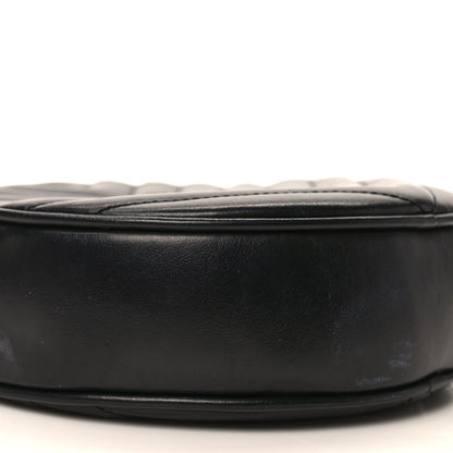 Saint Laurent Calfskin Matelasse Chevron Round Vinyle Camera Bag Black 7 of 8