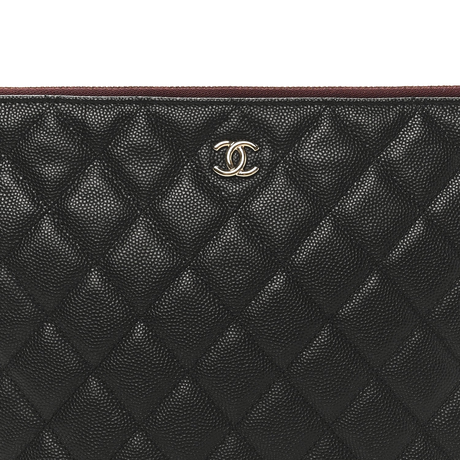 Chanel Caviar Quilted Medium Cosmetic Case Black 8 of 8
