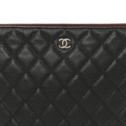 Chanel Caviar Quilted Medium Cosmetic Case Black 8 of 8