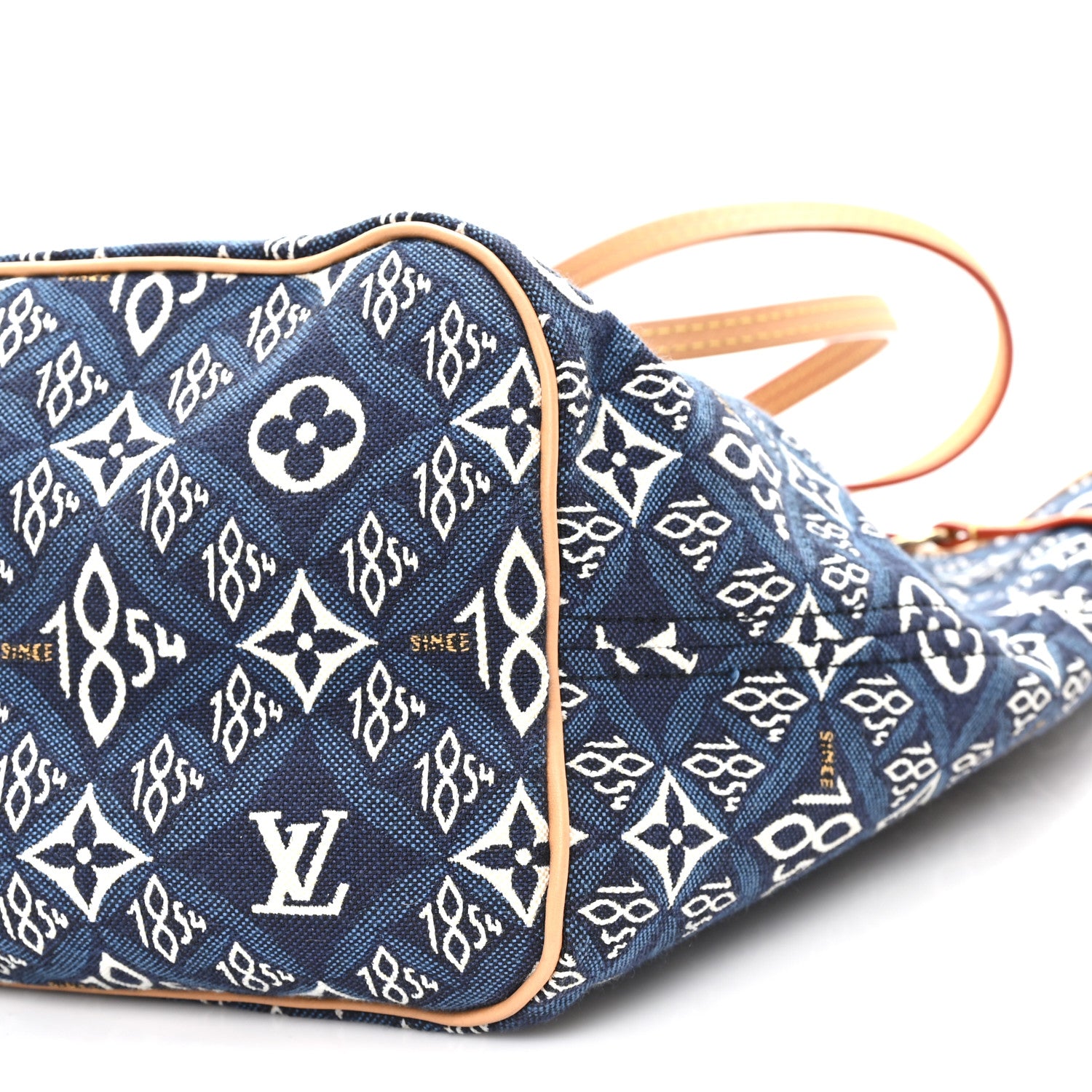 Louis Vuitton Jacquard Since 1854 Neverfull MM Blue 10 of 10