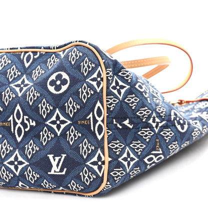 Louis Vuitton Jacquard Since 1854 Neverfull MM Blue 10 of 10