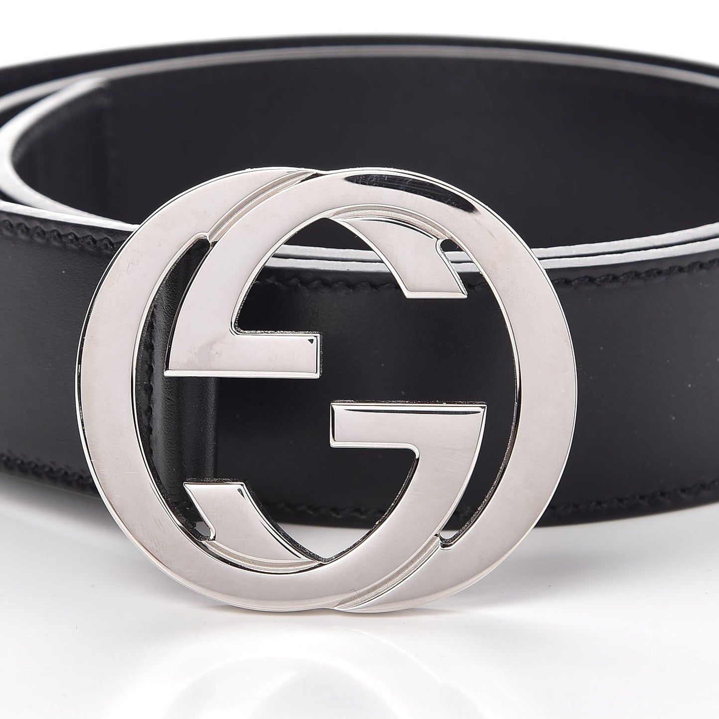 Calfskin Interlocking G 40mm Belt 100 40 Black