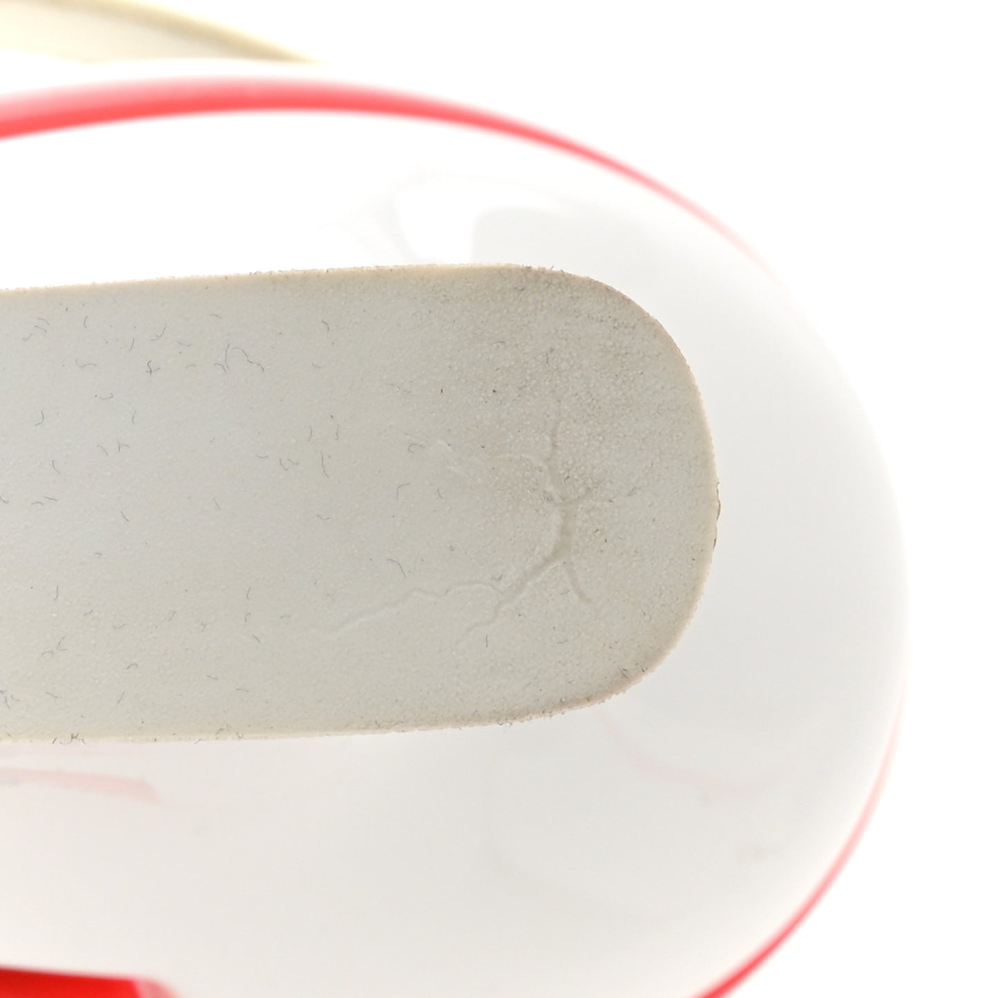 Patent Calfskin Logo Pointed Toe Slingback Wedges 40.5 White