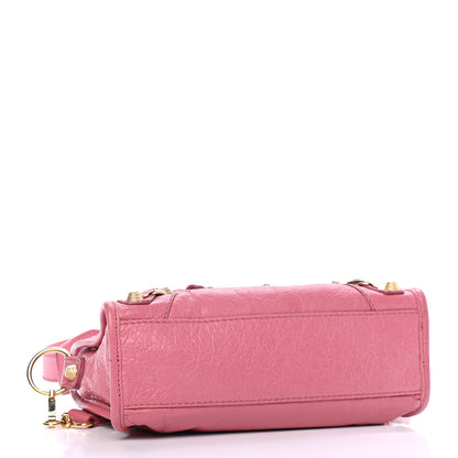 Balenciaga Agneau Giant 12 Gold Hardware Mini City Rose Hortensia 3 of 4