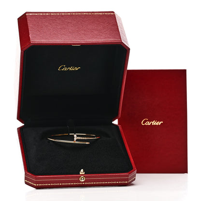 Cartier 18K Yellow Gold Diamond Small Juste Un Clou Bracelet 18 5 of 5