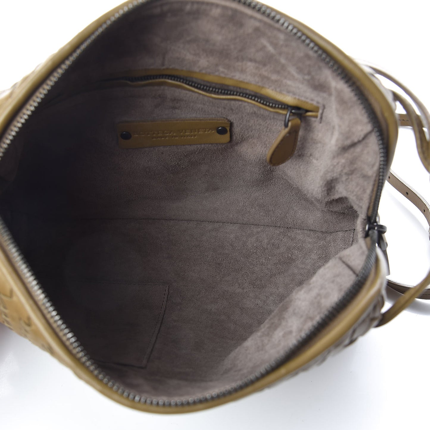 Nappa Intrecciato Nodini Crossbody Messenger Bronze
