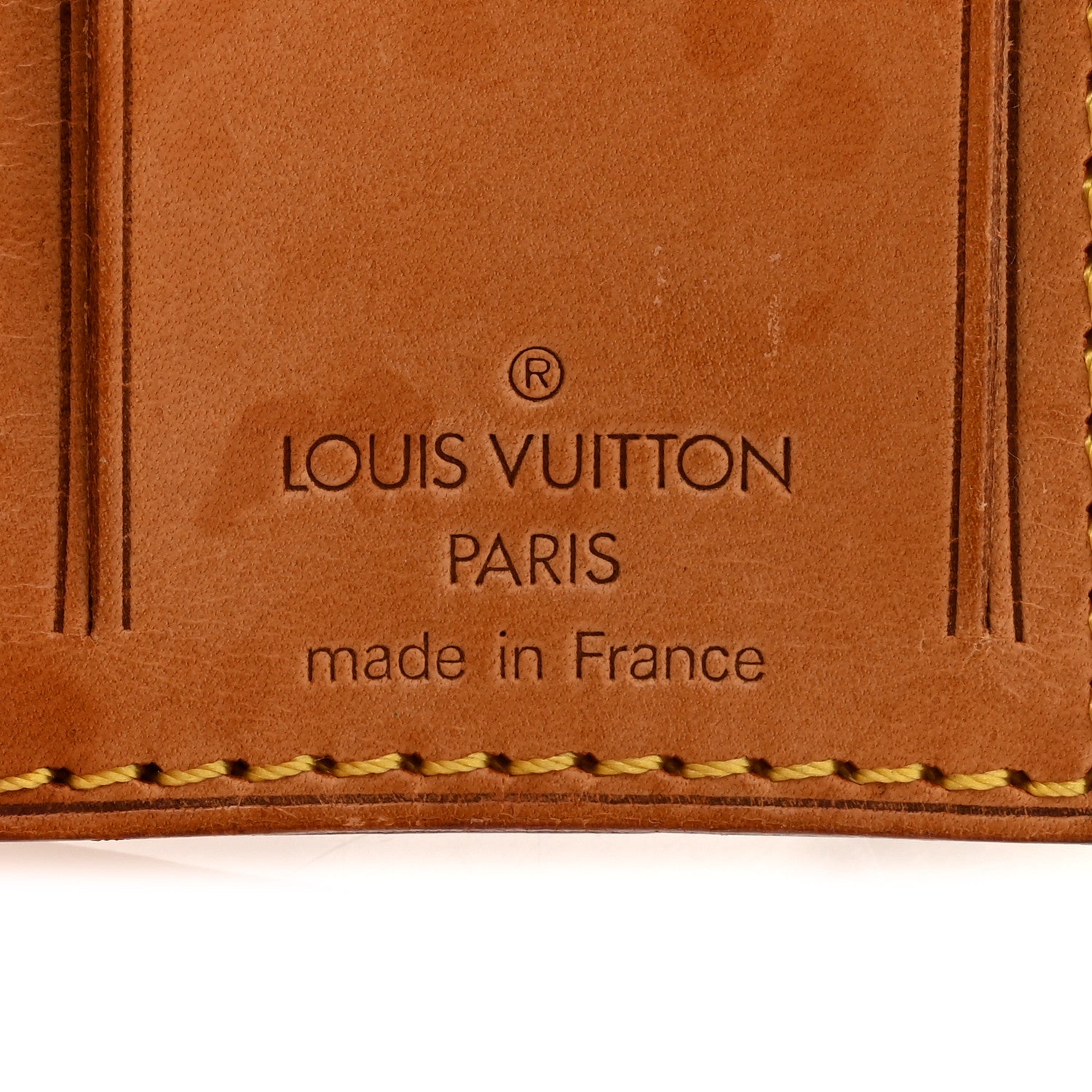 Louis Vuitton Vachetta Luggage Tag 3 of 3