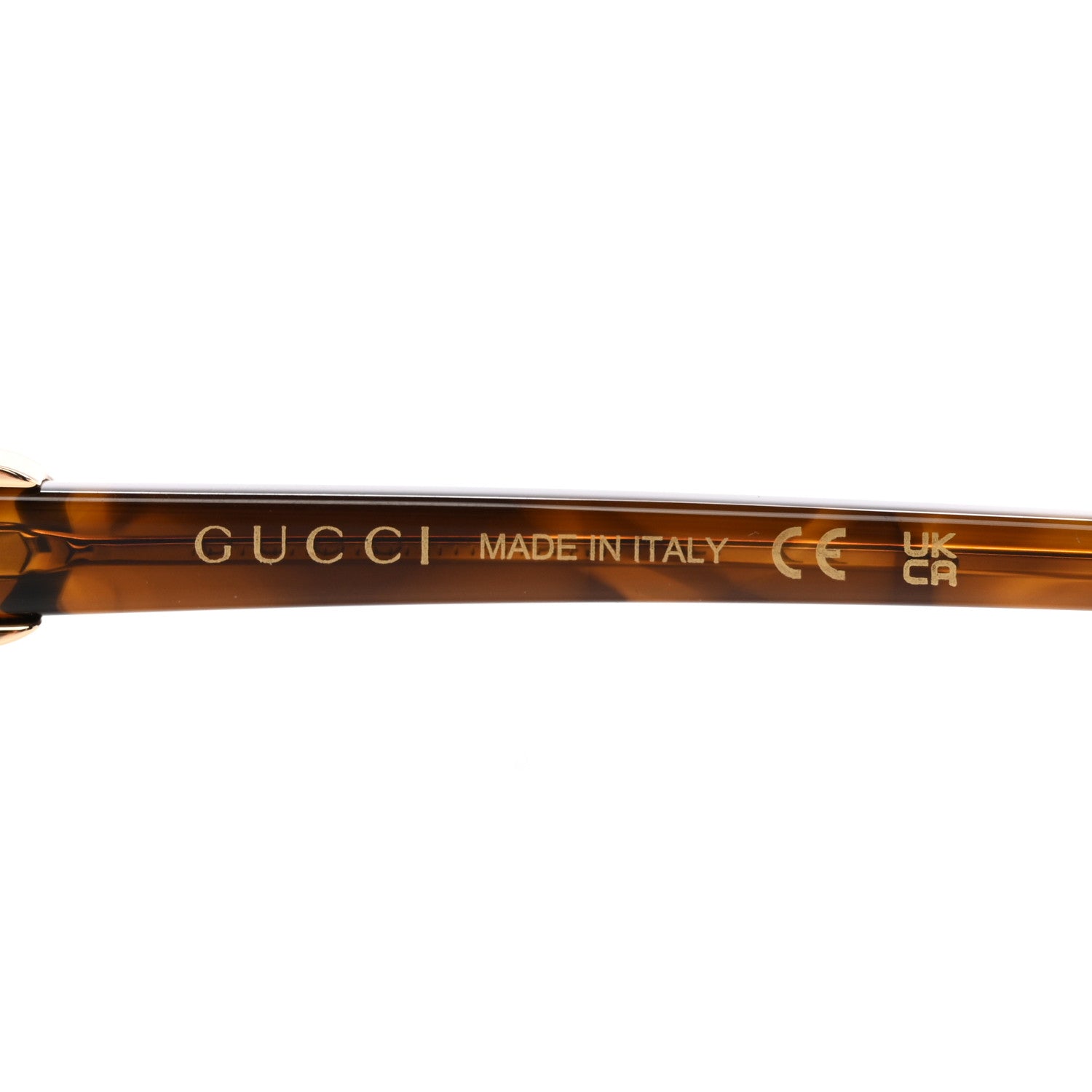 Gucci Acetate Oversize Rectangle Frame GG1072SA Sunglasses Shiny Solid Tortoise 6 of 7