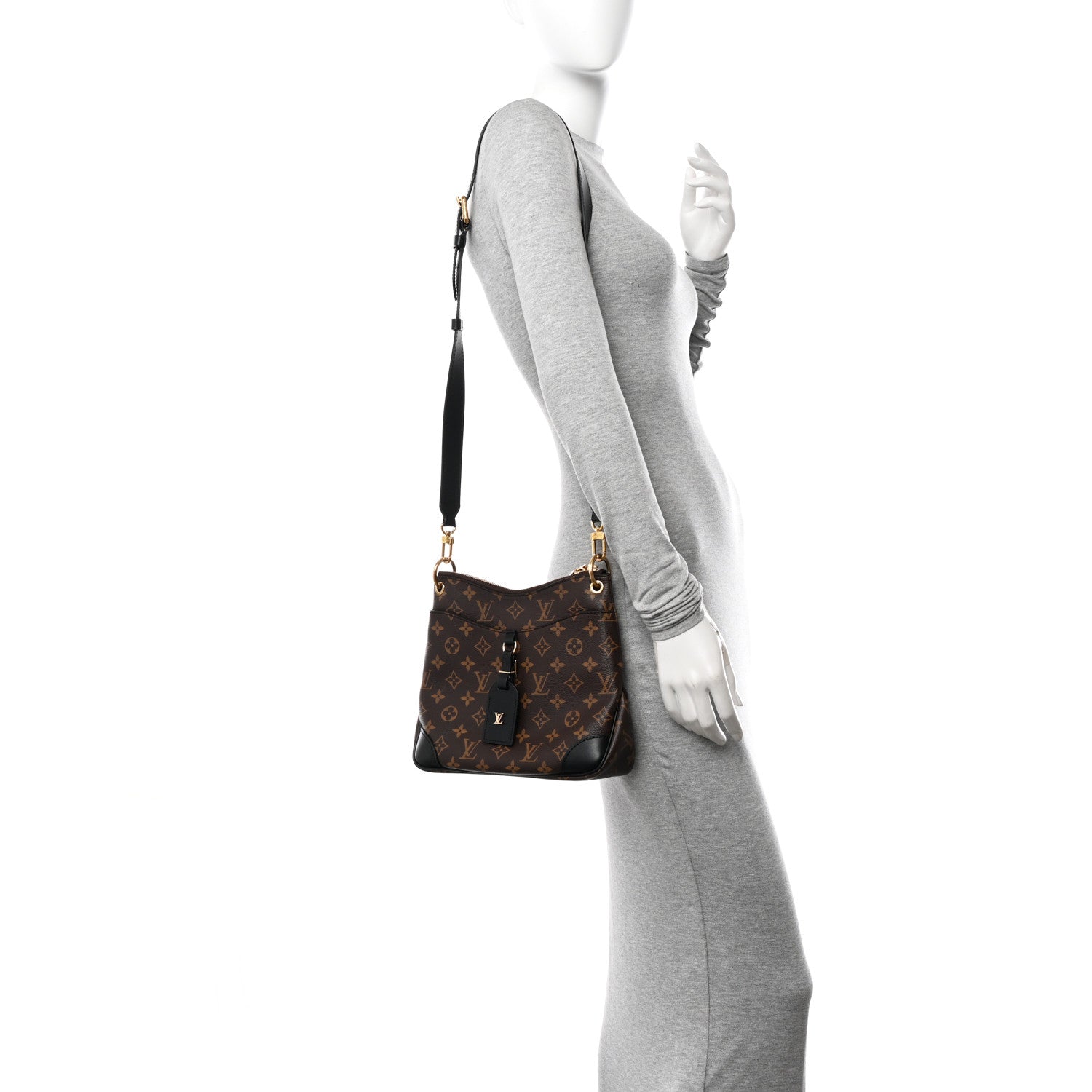 Louis Vuitton Monogram Odeon PM Black 2 of 10