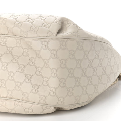 Gucci Guccissima Signature Medium Emily Hobo Mystic White 9 of 11
