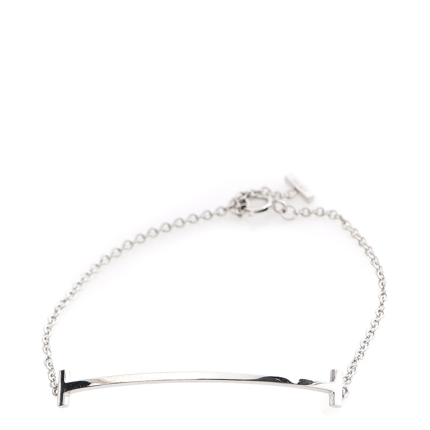18K White Gold T Smile Bracelet