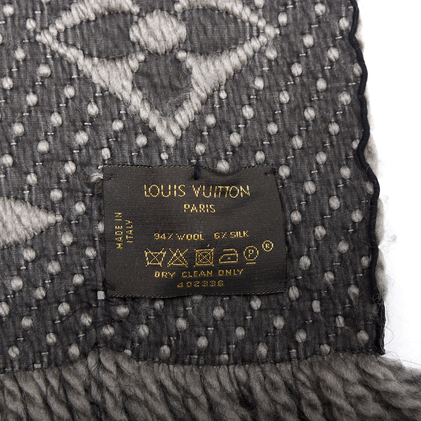 Wool Silk Logomania Scarf Verone