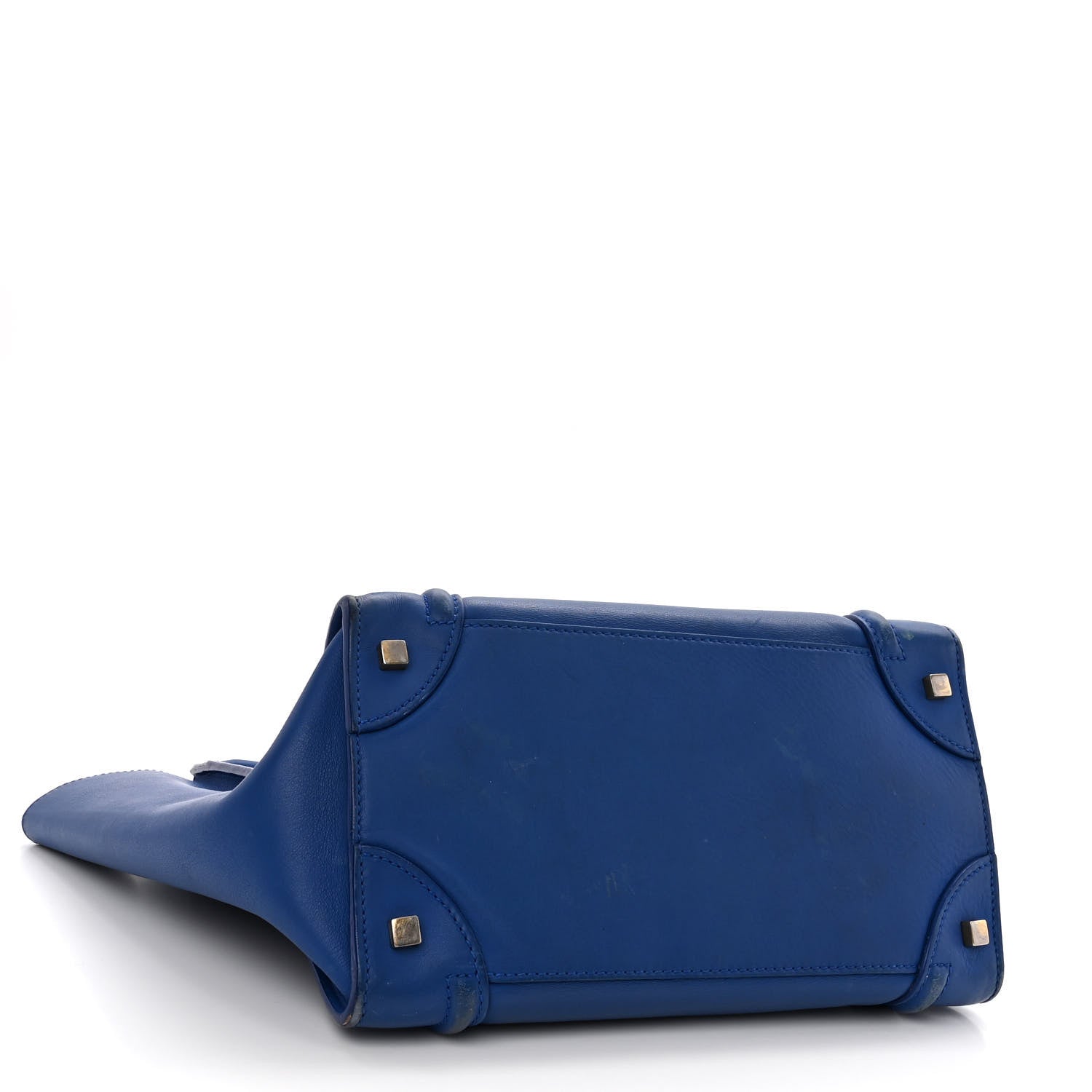 Celine Smooth Calfskin Mini Luggage Royal Blue 4 of 16